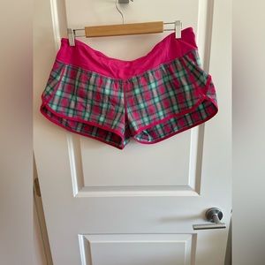 Lululemon plaid shorts